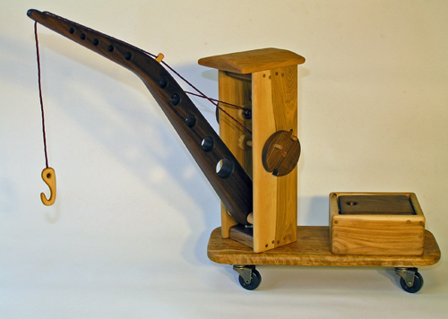 Wooden Toy Crane