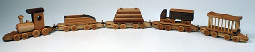 wooden train toy