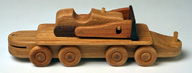 bulldozer car for wood train toy
