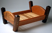 wooden doll bed toy
