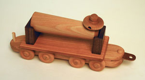 A Wooden Train Toy of beautiful Hardwoods